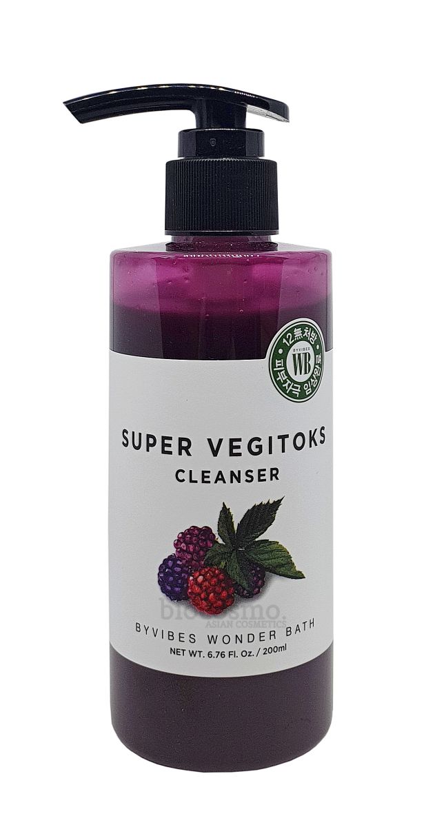 Детокс пенка для упругости кожи Wonder Bath Super Vegitoks Cleanser Purple - 200 мл