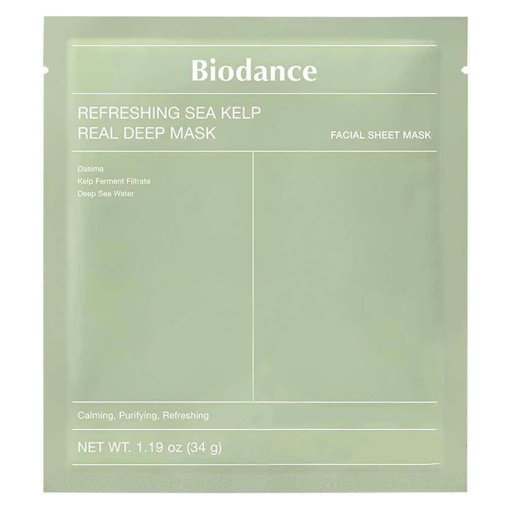 Успокаивающая гидрогелевая маска с водорослями Biodance Refreshing Sea Kelp Real Deep Mask - 34 гр