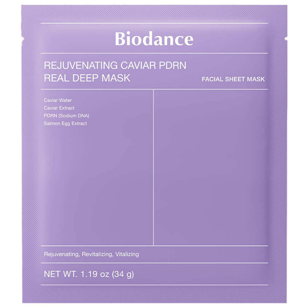 Гидрогелевая маска с ПДРН и икрой Biodance Rejuvenating Caviar PDRN Real Deep Mask - 34 гр