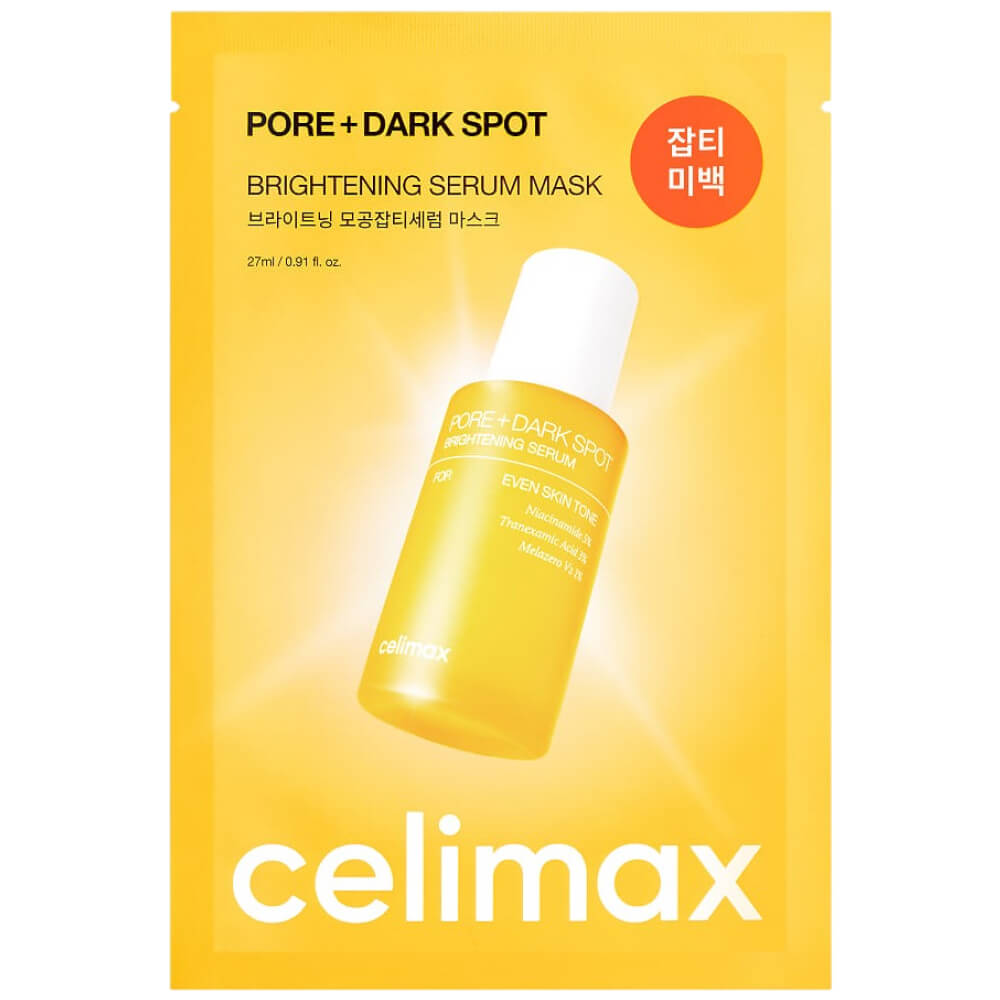 Маска для выравнивания тона и рельефа кожи Celimax Pore+Dark Spot Brightening Serum Mask - 27 мл