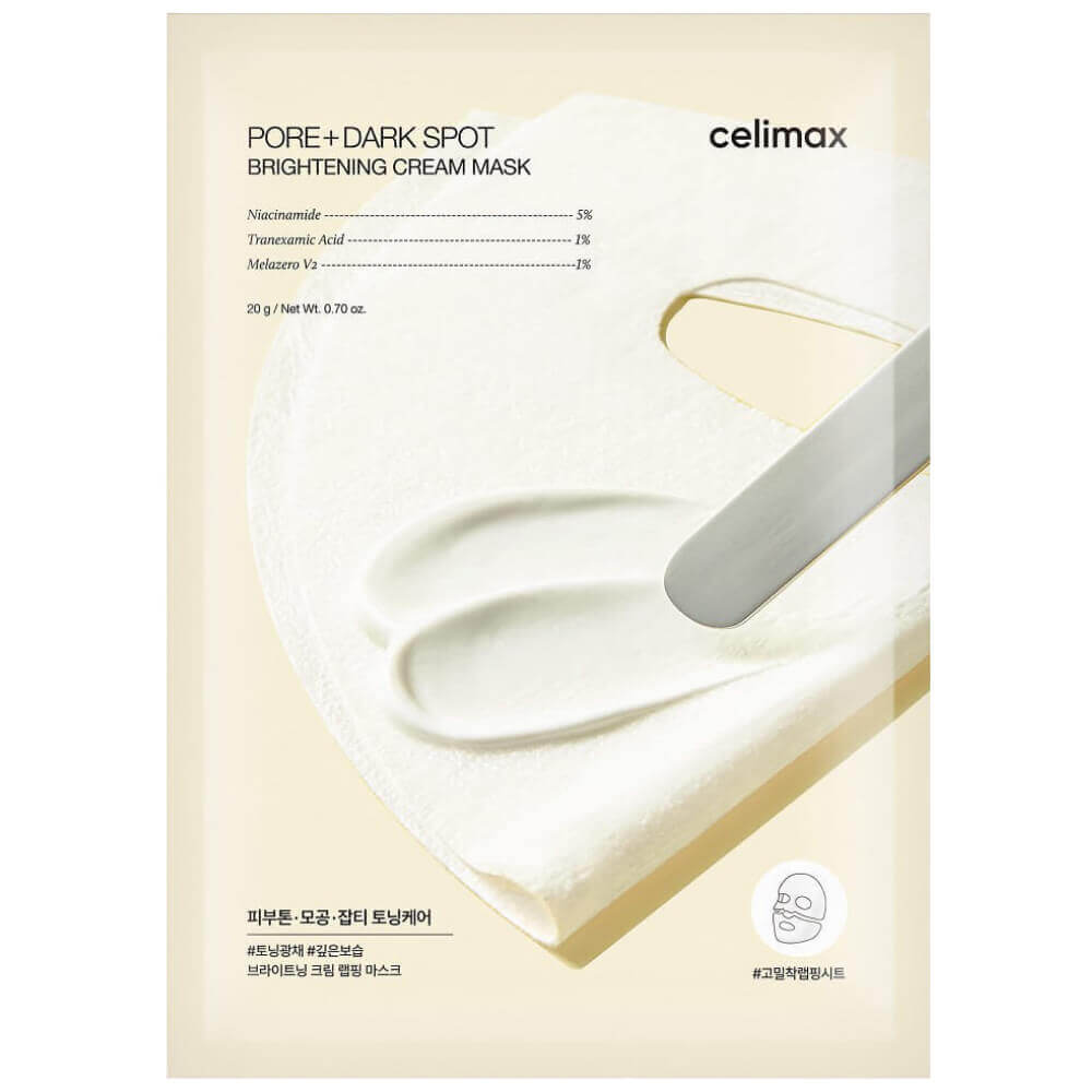 Осветляющая кремовая маска Celimax Pore+Dark Spot Brightening Cream Mask Осветляющая кремовая маска Celimax Pore+Dark Spot Brightening Cream Mask