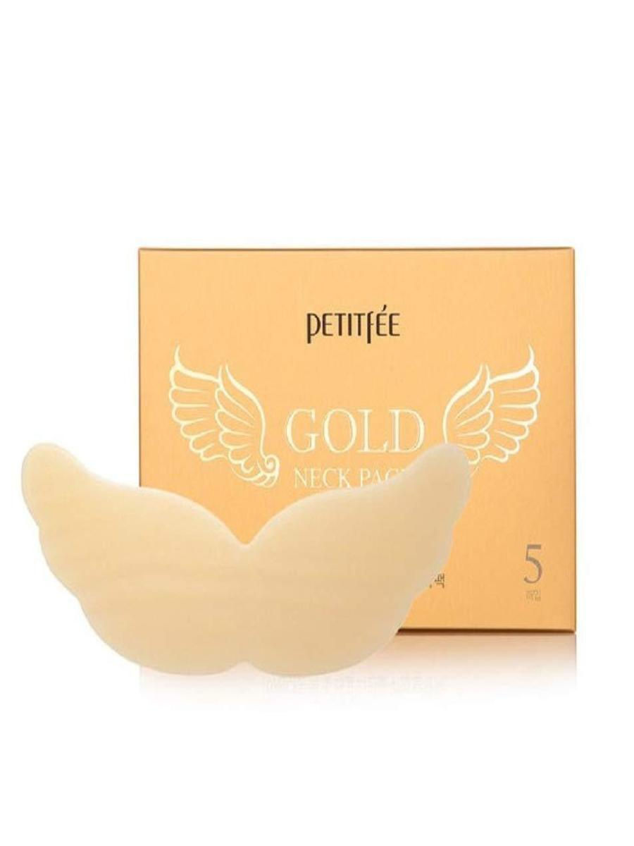 Маска для шеи Petitfee Gold Neck Pack Hydrogel Angel Wings - 10 гр