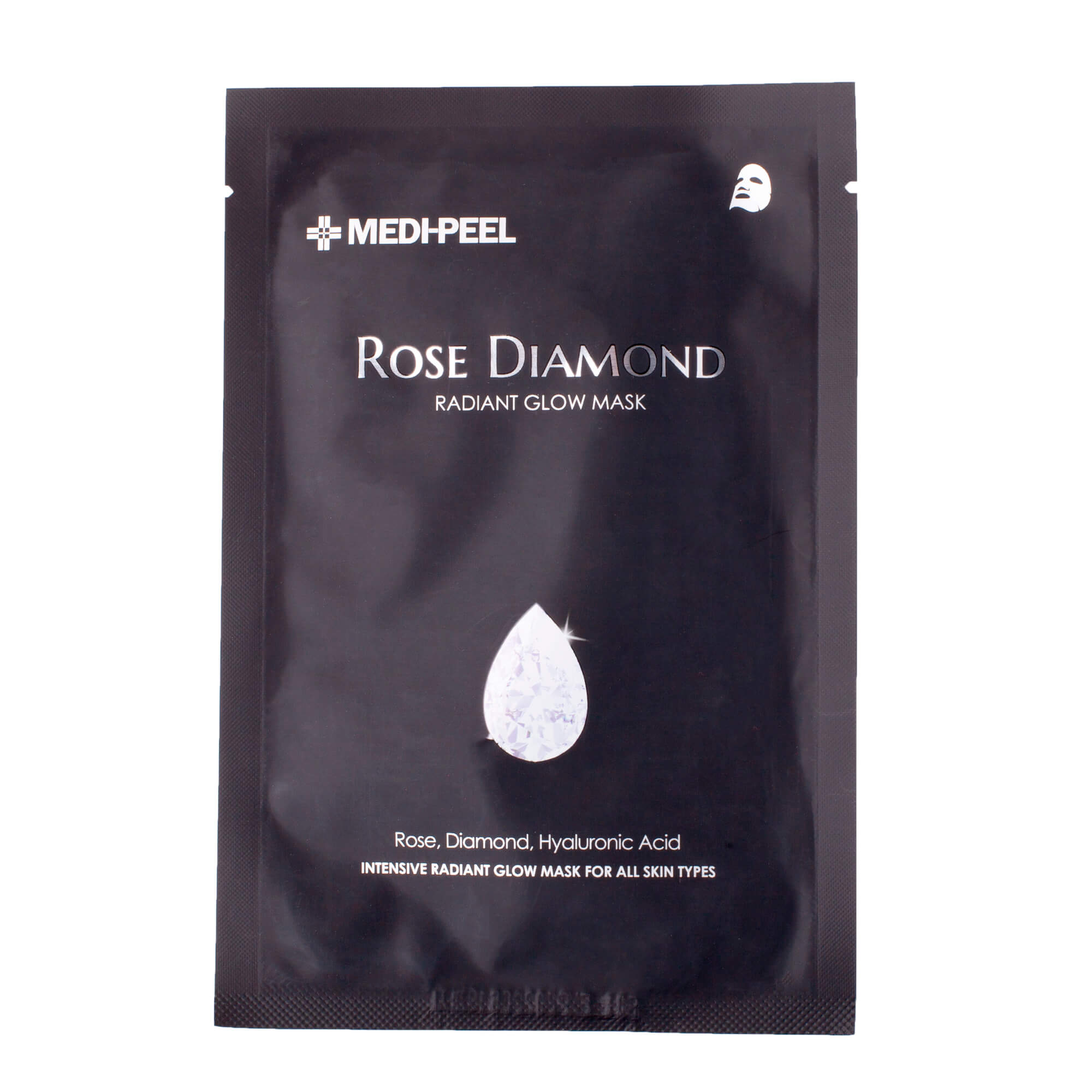 Тканевая маска с алмазной пудрой для сияния кожи Medi-Peel Rose Diamond Mask - 25 гр
