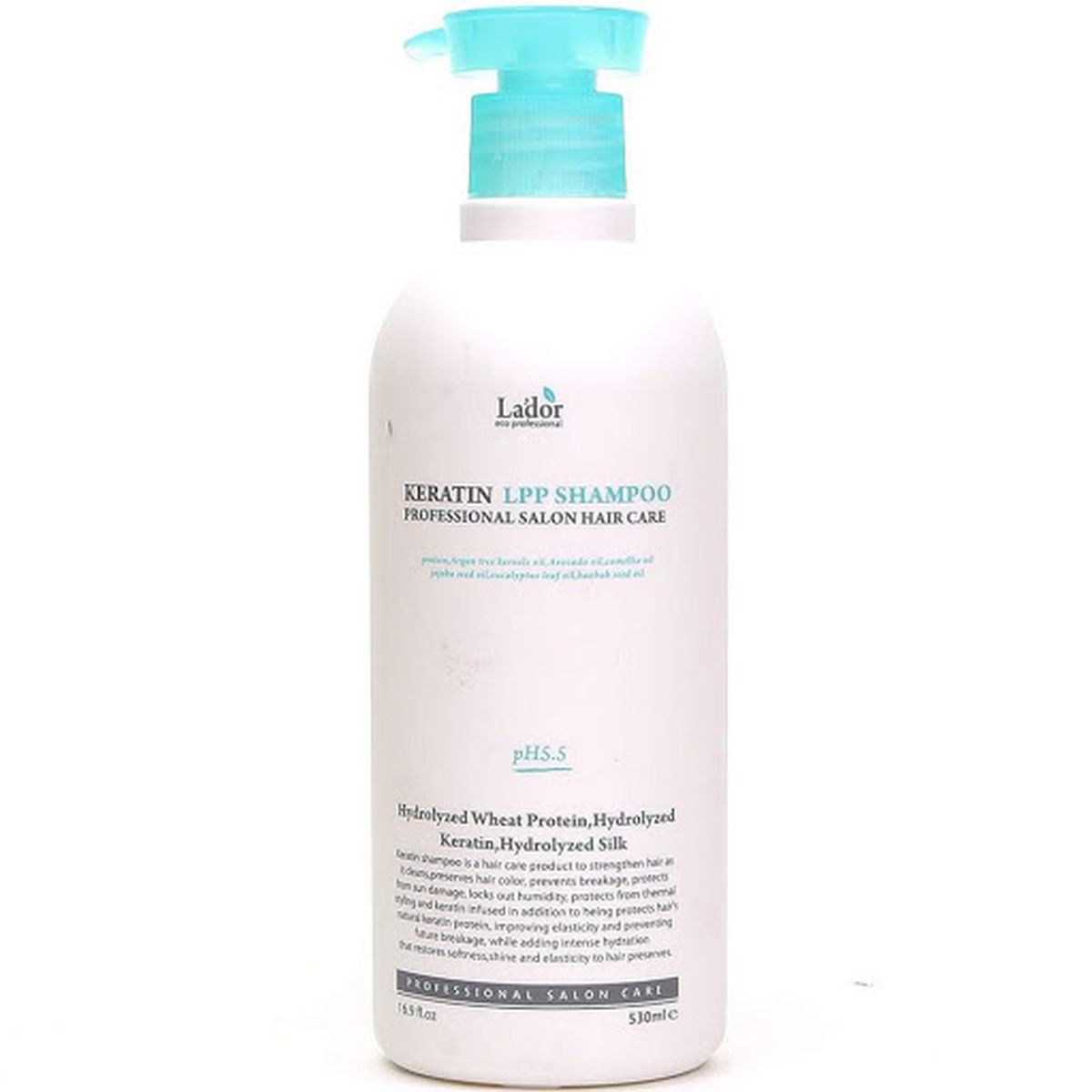 Беcсульфатный протеиновый шампунь Lador Keratin LPP Shampoo - 530 мл