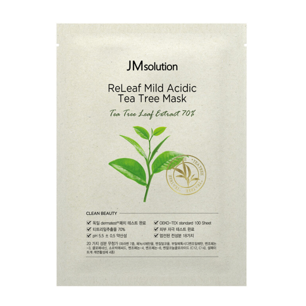 Противовоспалительная маска с чайным деревом JMsolution Releaf Mild Acidic Tea Tree Mask - 30 мл