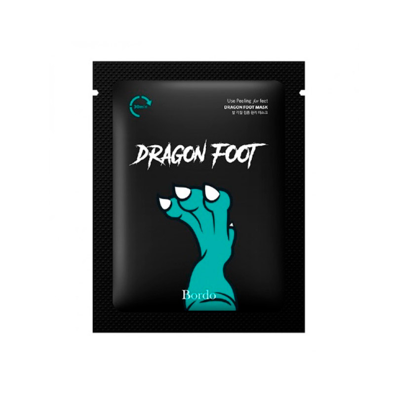 Отшелушивающие пилинг-носочки для ног Evas Bordo Dragon Foot Peeling Mask - 40 мл