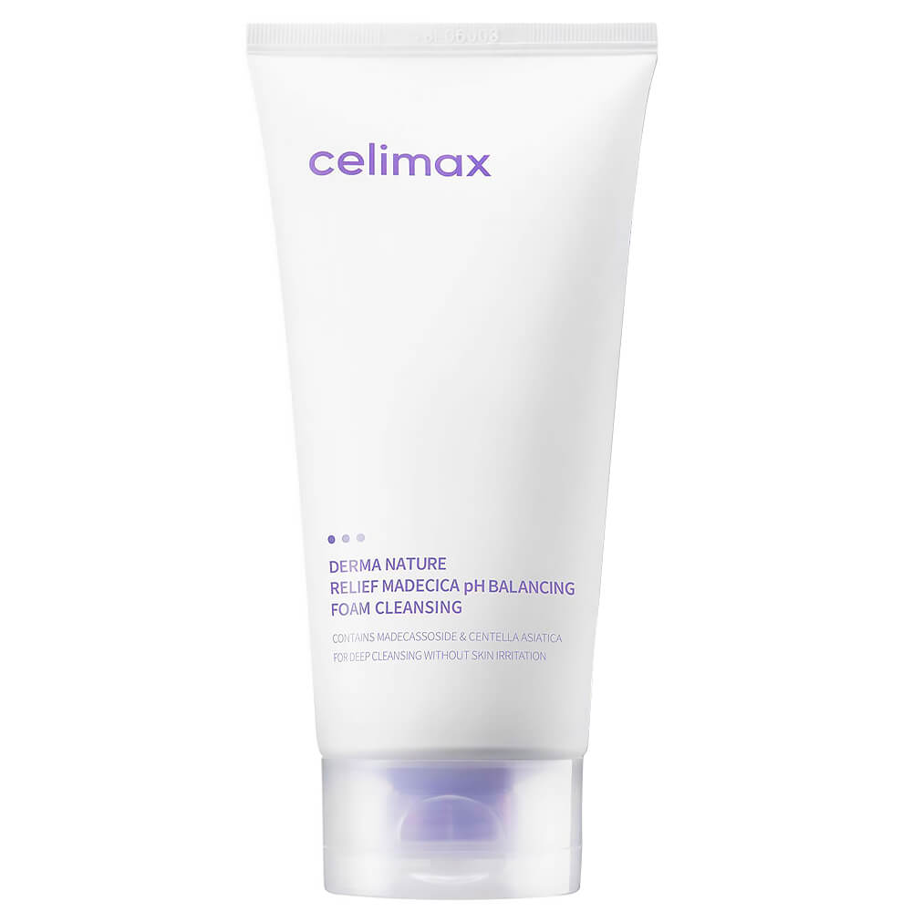 Слабокислотная очищающая пенка Celimax Derma Nature Relief Madecica pH Balancing Foam Cleansing - 150 мл