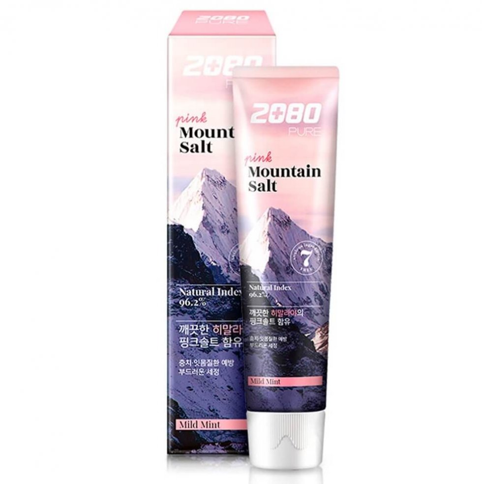 Зубная паста с розовой гималайской солью Dental Clinic 2080 Pure Pink Mountain Salt Toothpaste Mild Mint - 120 гр
