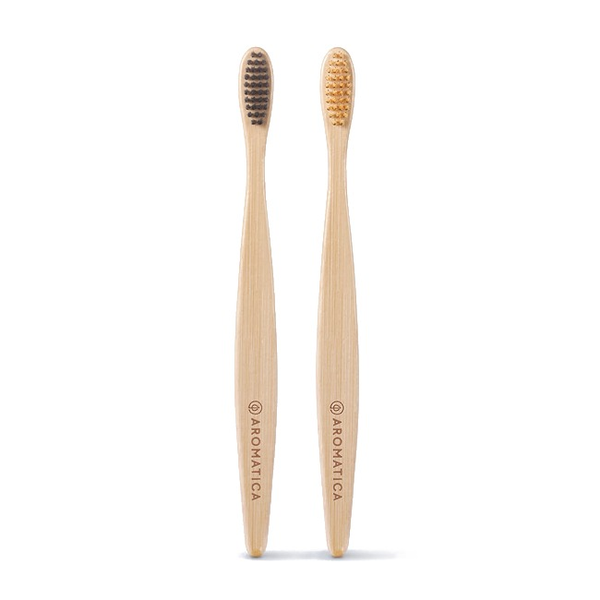 Бамбуковая зубная щетка AROMATICA Bamboo Toothbrush Duo - 2 шт