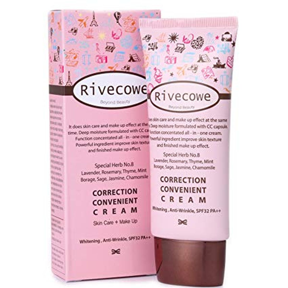 СС-крем для лица RIVECOWE Beyond Beauty Correction Convenient Cream - 40 мл