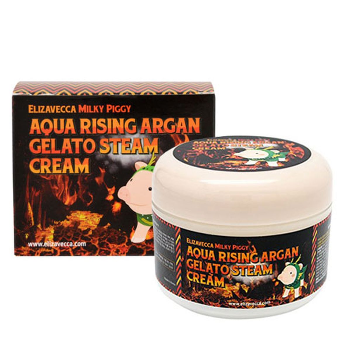 Увлажняющий крем с маслом арганы ELIZAVECCA Aqua Rising Argan Gelato Steam Cream - 100 мл