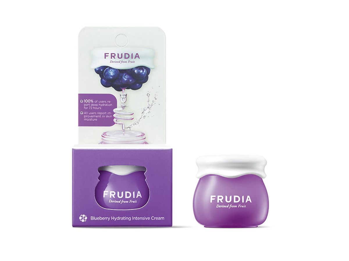Миниатюра увлажняющего крема для лица Frudia Blueberry Hydrating Cream - 10 мл