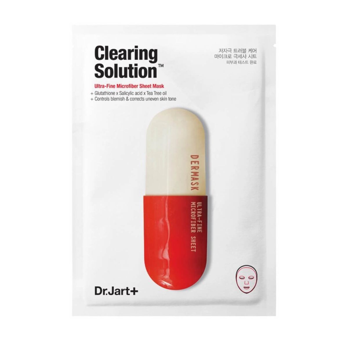 Очищающая тканевая маска Dr.Jart+ Clearing Solution - 27 мл