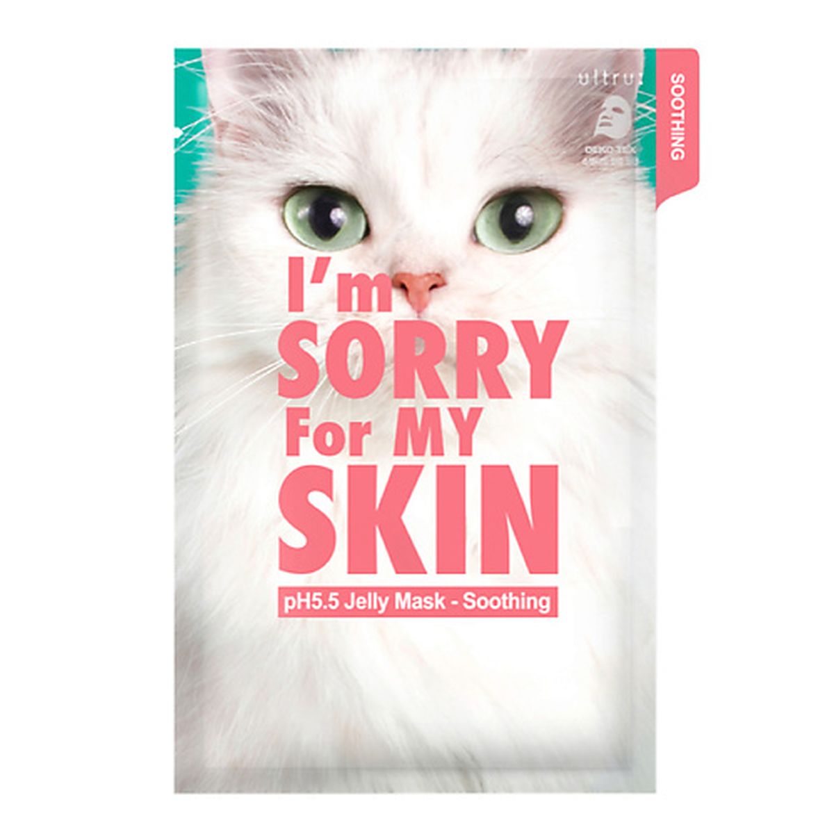 Успокаивающая тканевая маска с центеллой I'm Sorry For My Skin pH5.5 Jelly Mask Soothing (Cat) - 33 мл