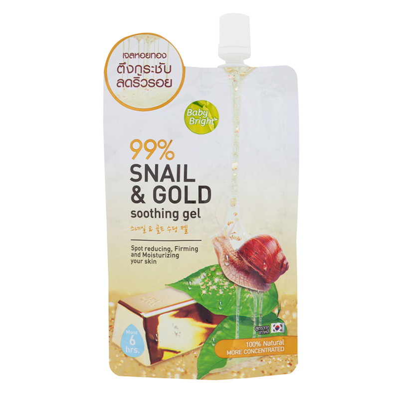 Гель с муцином улитки Baby Bright Snail and Gold Soothing Gel - 50 мл