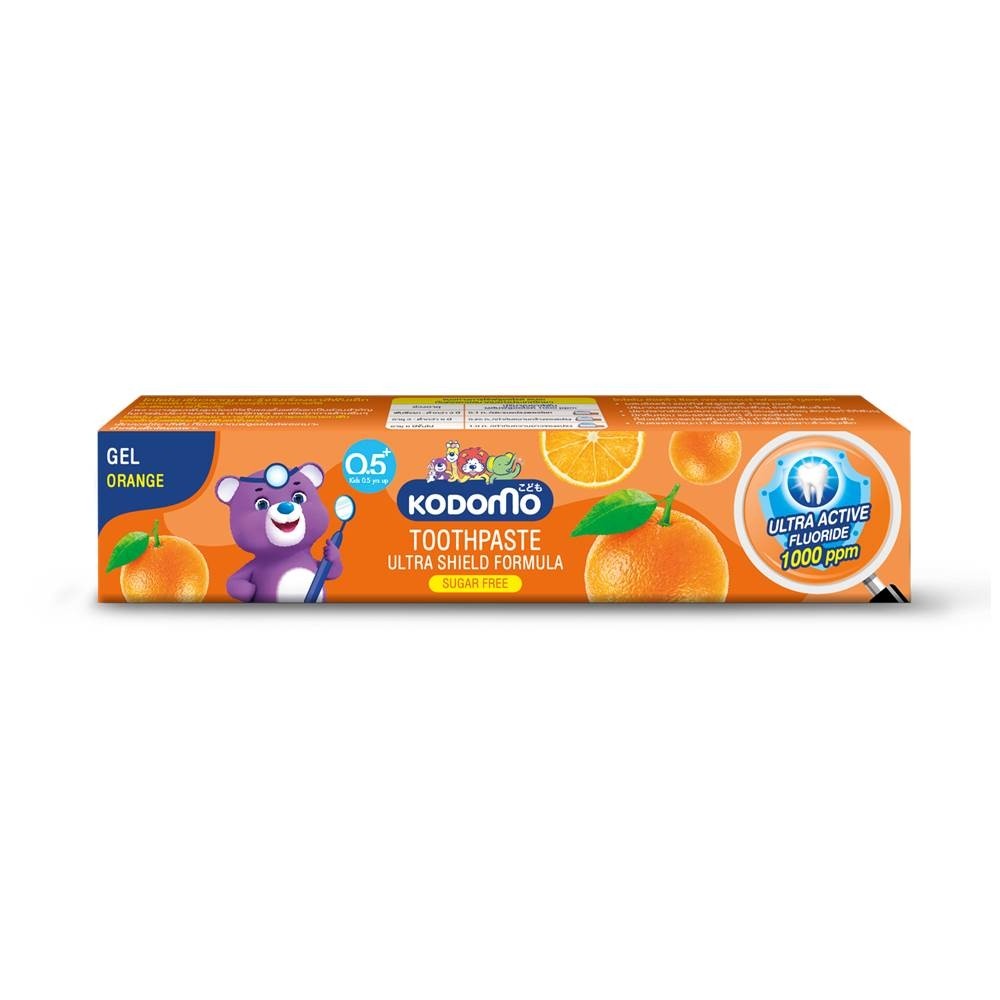 Детская зубная паста с апельсином Kodomo Orange Toothpaste For Kids - 40 гр