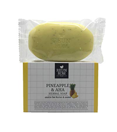 Мыло натуральное ананас и AHA-кислоты ReunRom Pineapple and AHA Soap - 65 гр